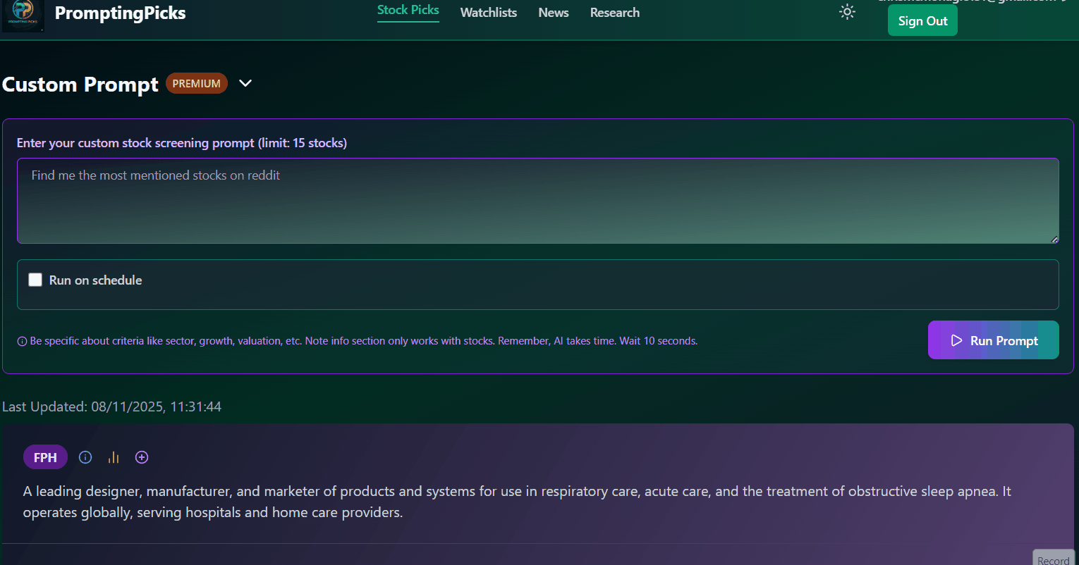 Stock market animation